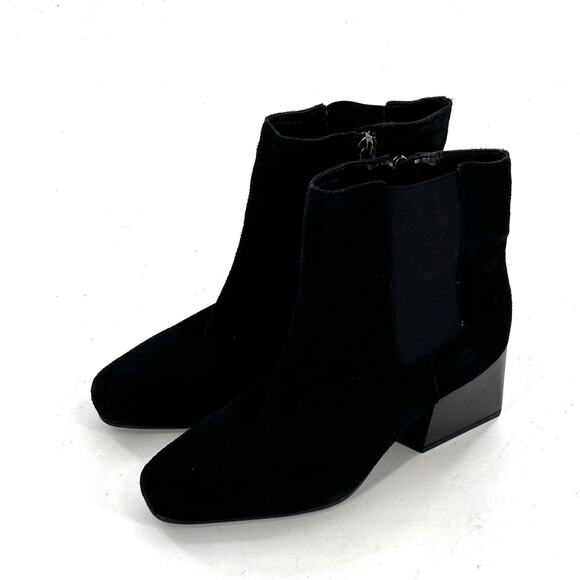 Blondo Scarlette Suede Boots 6.5 NWOT Black Waterproof Ankle Booties Comfy - Picture 4 of 6